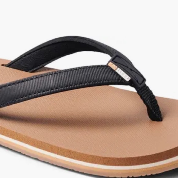 Reef Solana Sandal, New With Tag- Black / Tan (Woman) - Picture 3 of 9
